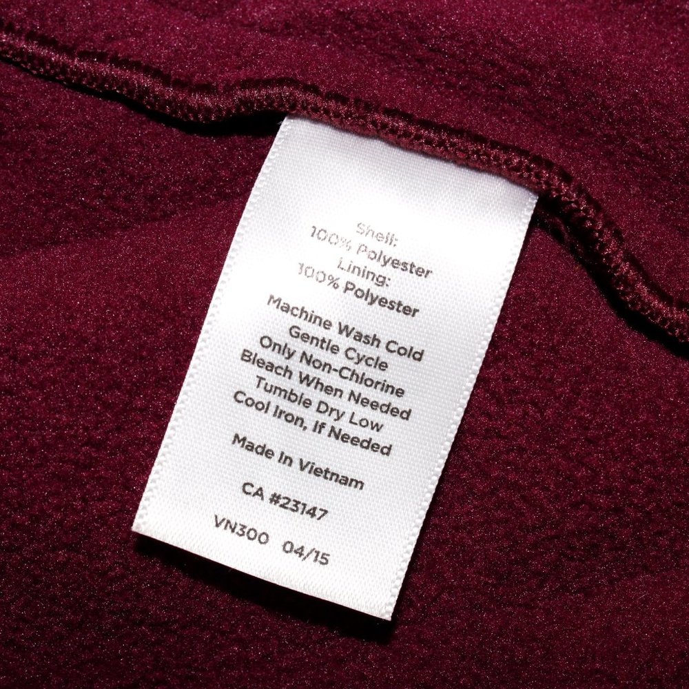 Talbots Maroon Quilted Fleece-Lined Vest - Picture 15 of 16